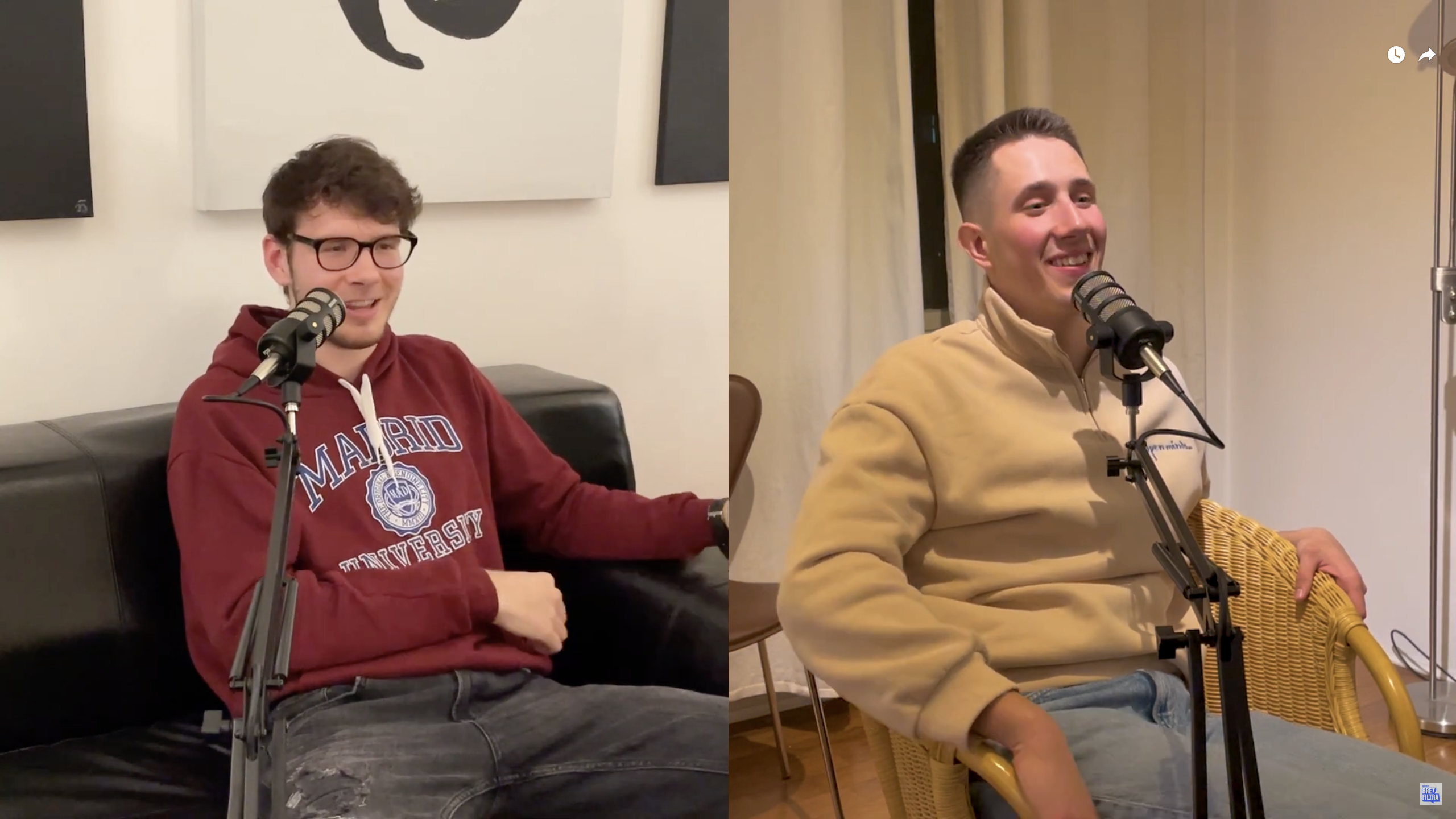 Podcast Brez Filtra guest Rok Bozic discussing AI with Miha Kranjc